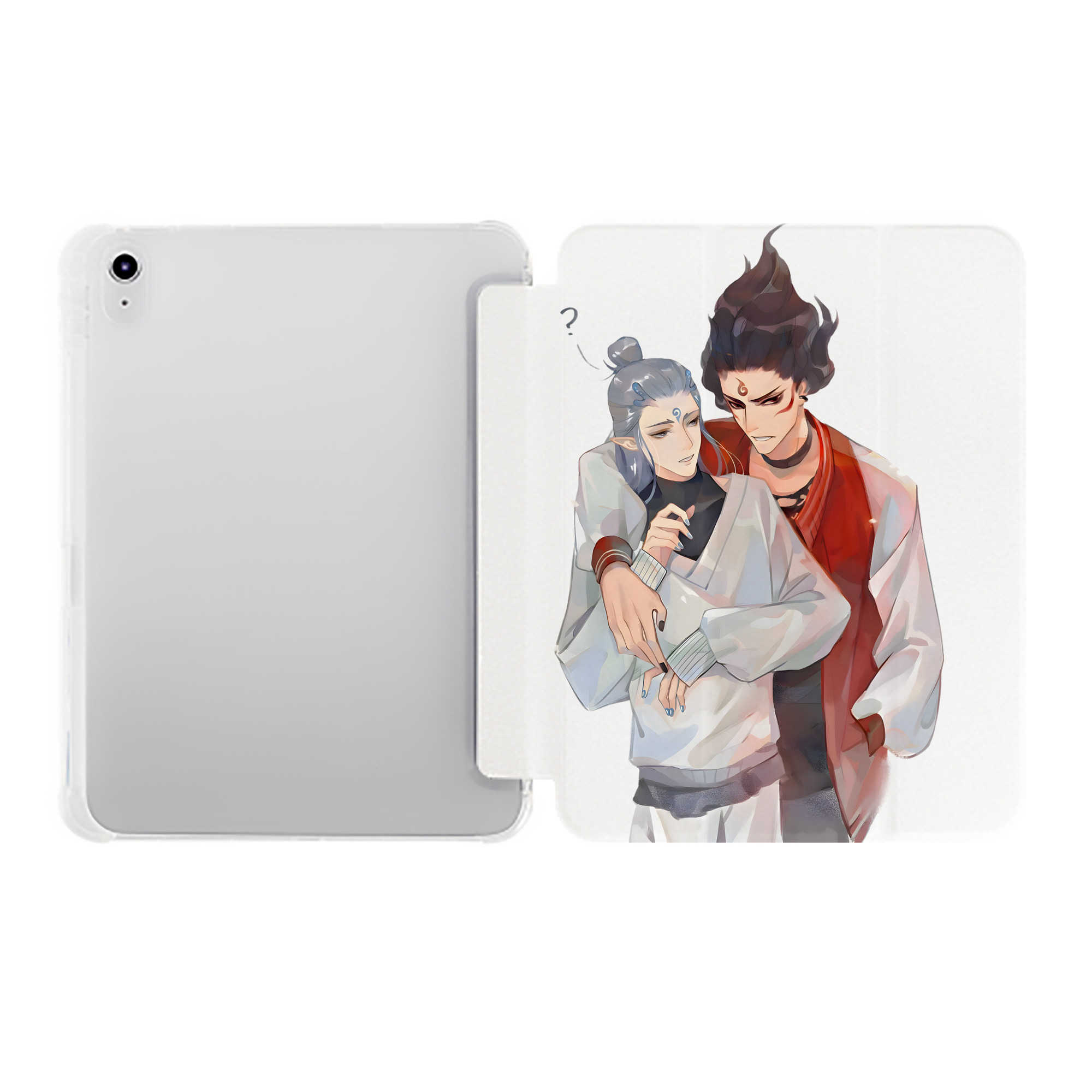 （画像用） Ne Zha 2 ナタ 魔童の大暴れ IPad ケース ペン収納付き 三つ折りスタンド PUレザー×シリコン 対応機種9.5/10.5/10.9インチ